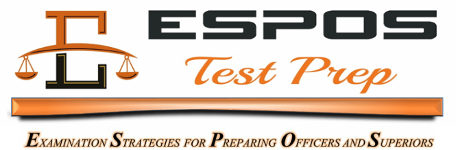 ESPOS Test Prep - Police, Sheriff's & Corrections Promotional Test Preparation Courses for the NJ Civil Service Promotional Exams